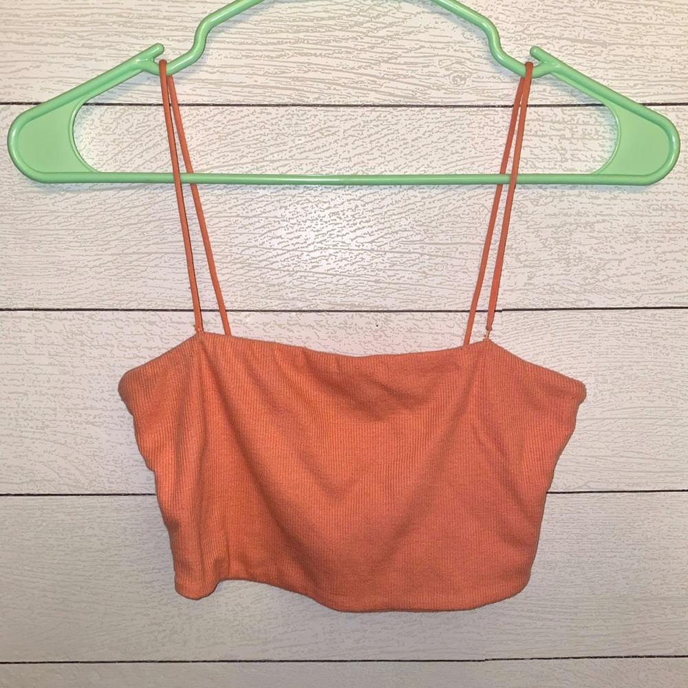 pink crop top